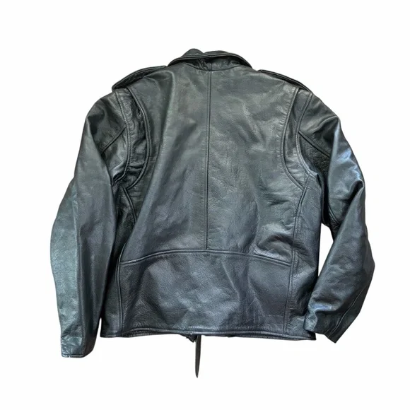 ALLSTATE LEATHER Black Jacket Size 52 - Picture 3 of 6